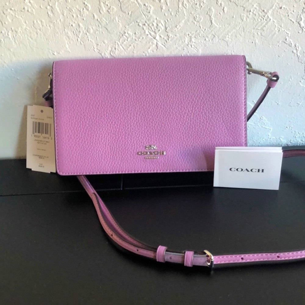 NWT COACH Anna Foldover/ Purple